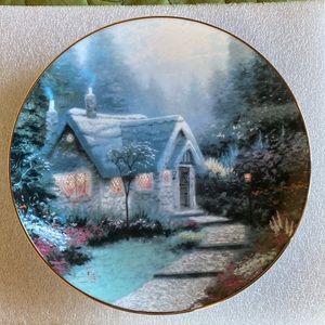 The Bradford exchange- vintage new in box Thomas Kinkaxe “Cedar Nook Cottage”